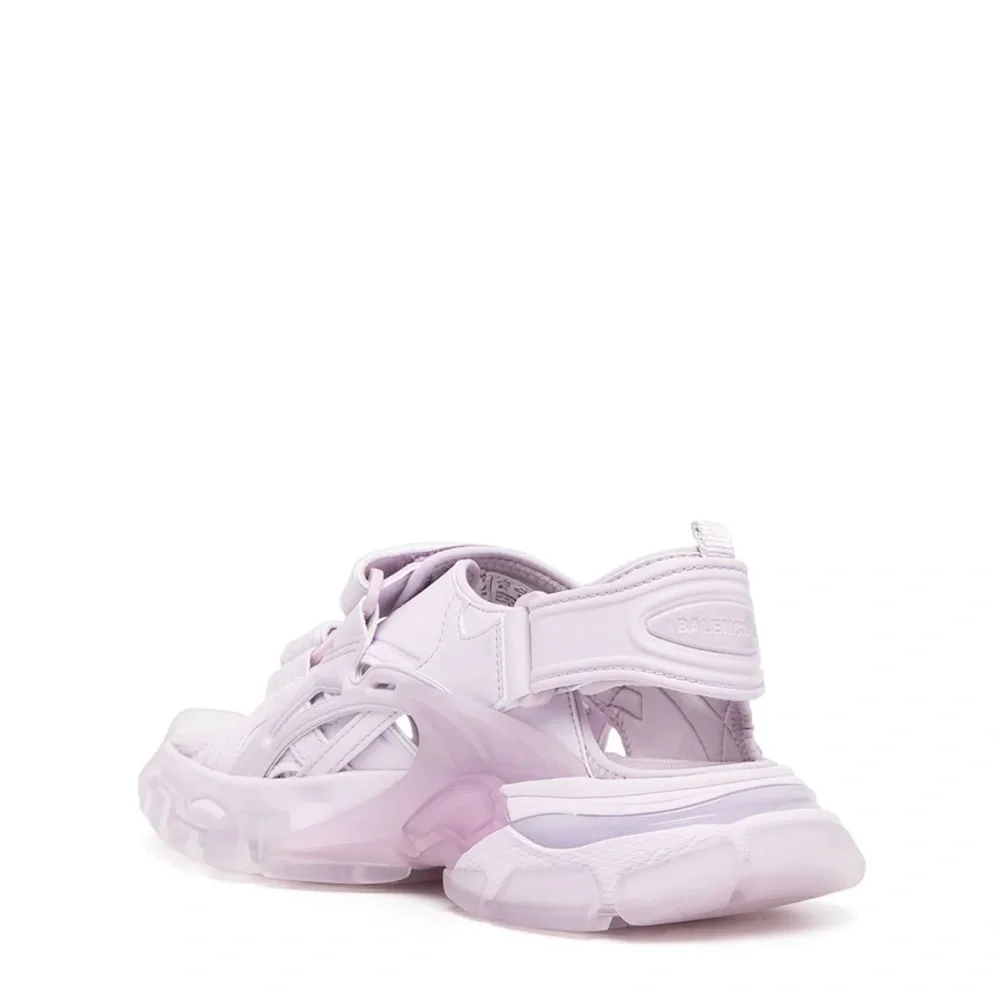 Balenciaga Track Touch Strap Sandals Lilac Lavender 38 - Picture 3 of 14